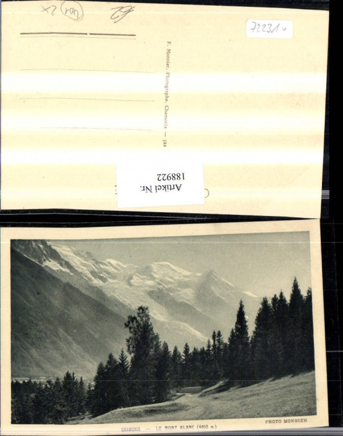 188922,Frankreich Chamonix Le Mont Blanc Ansicht