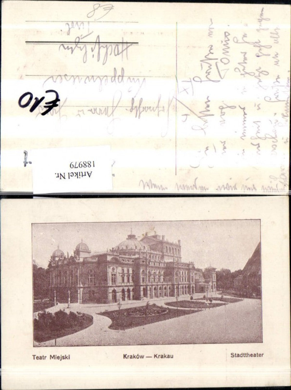 188979,Polen Krakow Krakau Teatr Miejski Stadttheater Theater