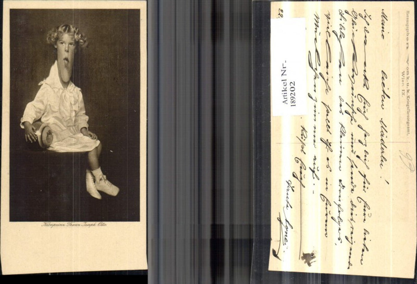 189202,Kronprinz Kaiser Otto v. Habsburg Österreich Kinderportrait