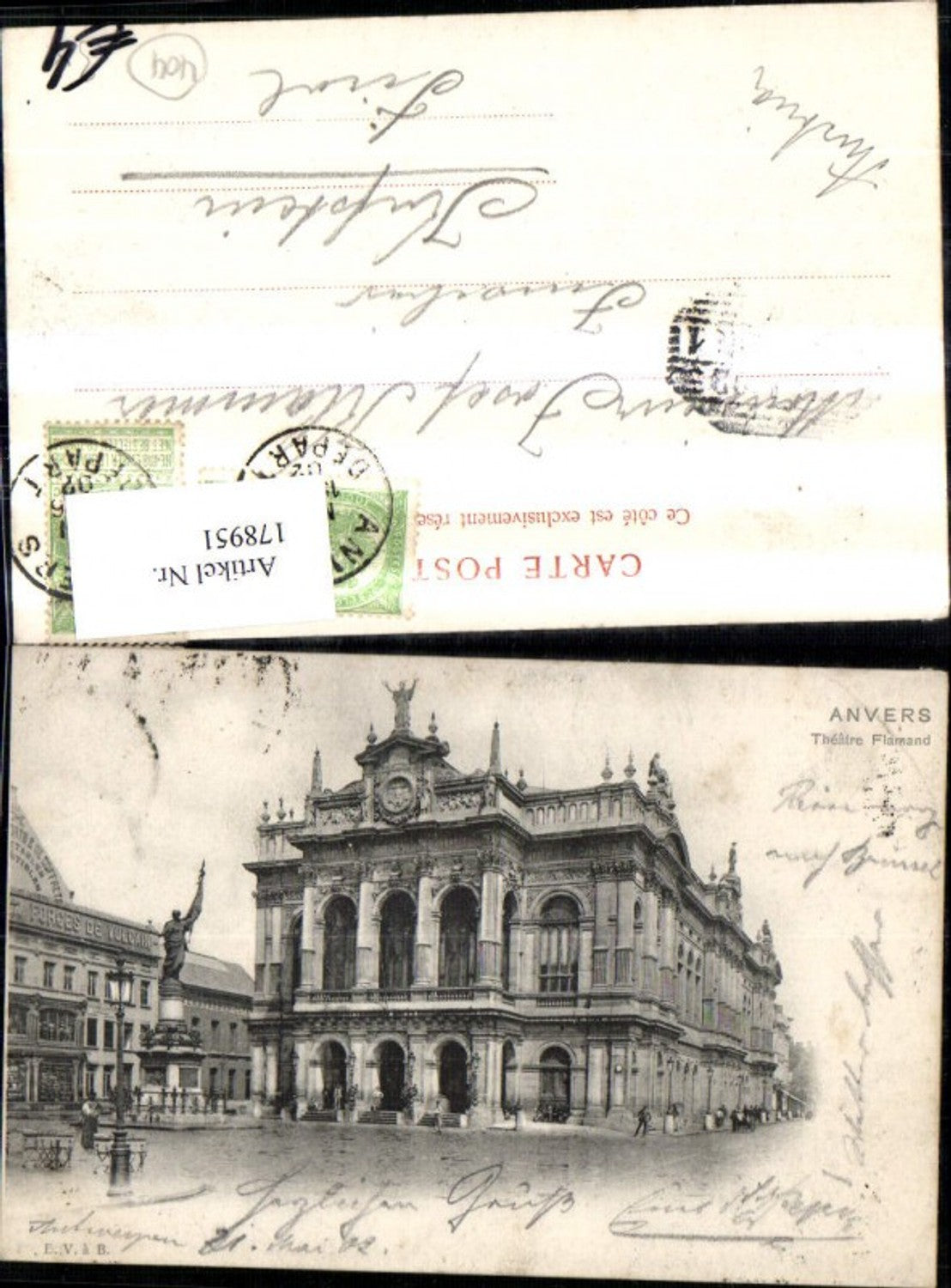 178951,Belgien Anvers Antwerpen Theatre Flamand Theater