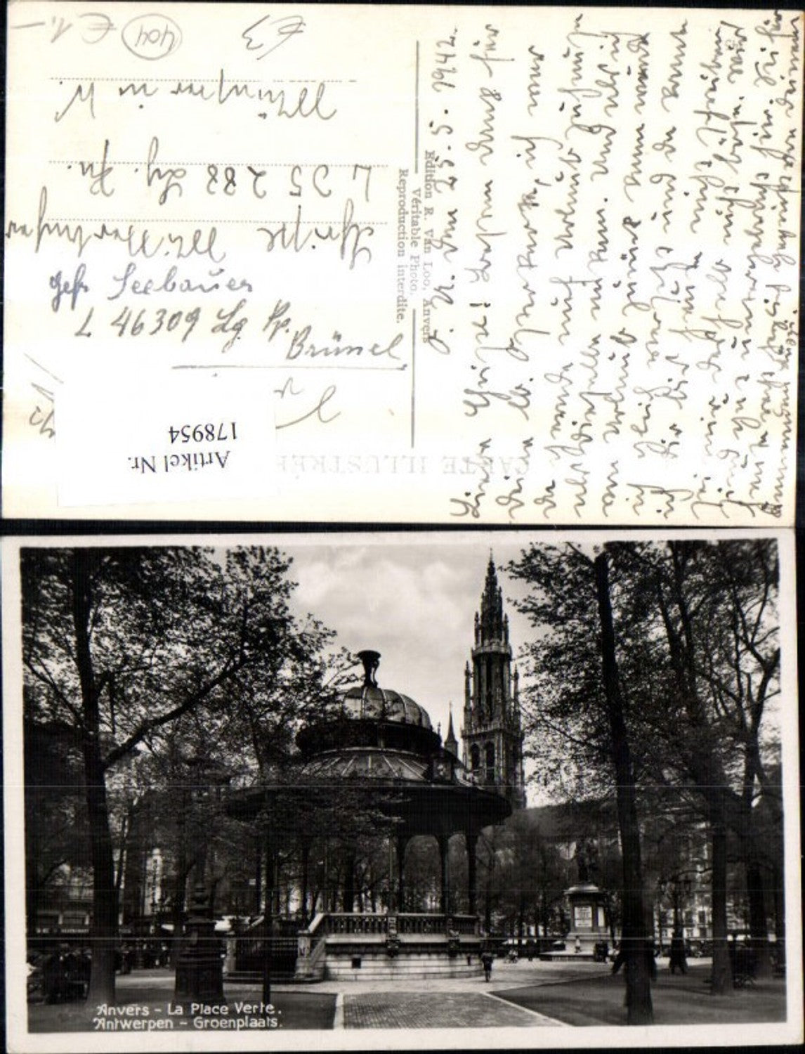 178954,Belgien Anvers Antwerpen La Place Verte Groenplaats