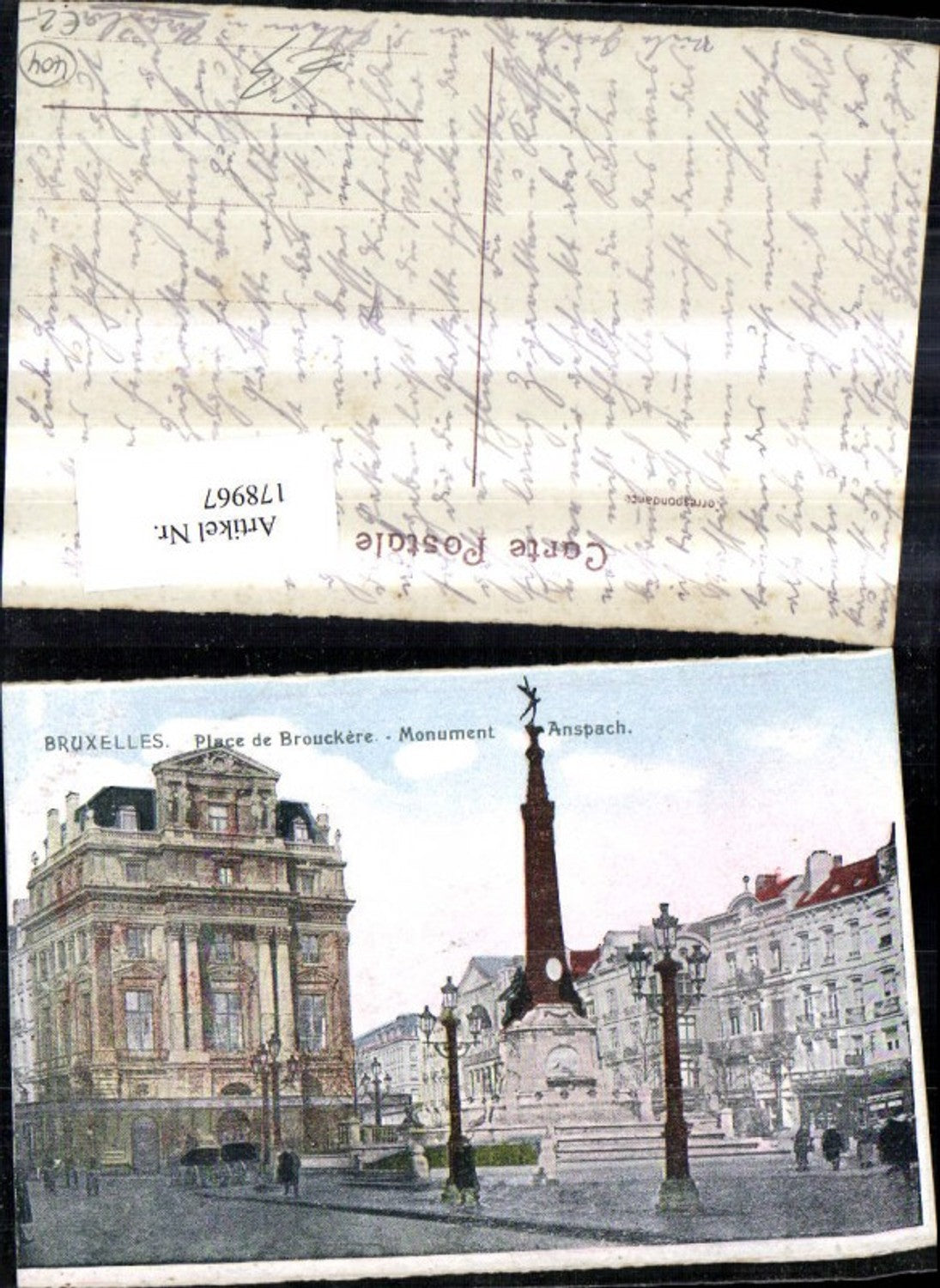 178967,Belgien Bruxelles Brüssel Place de Brouckere Monument Anspach
