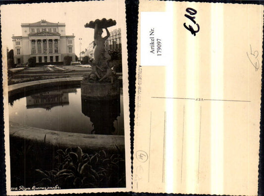 179097,Lettland Riga Operasparks Brunnen Gebäude