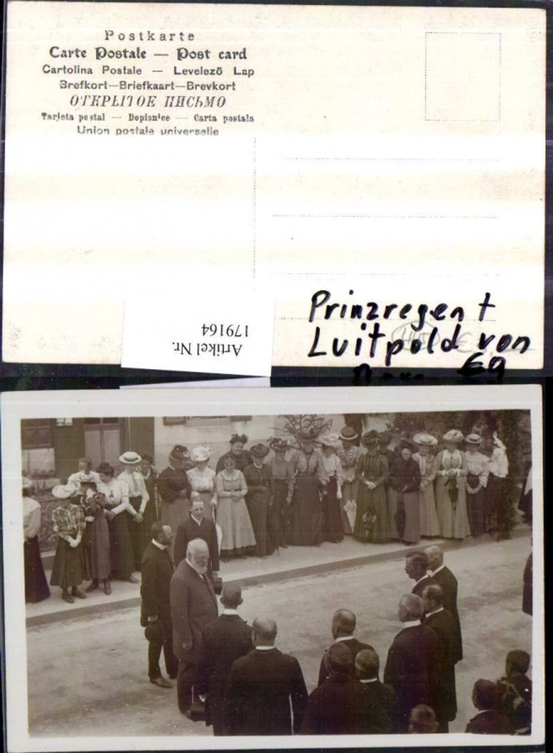 179164,Foto AK Prinzregent Luitpold von Bayern