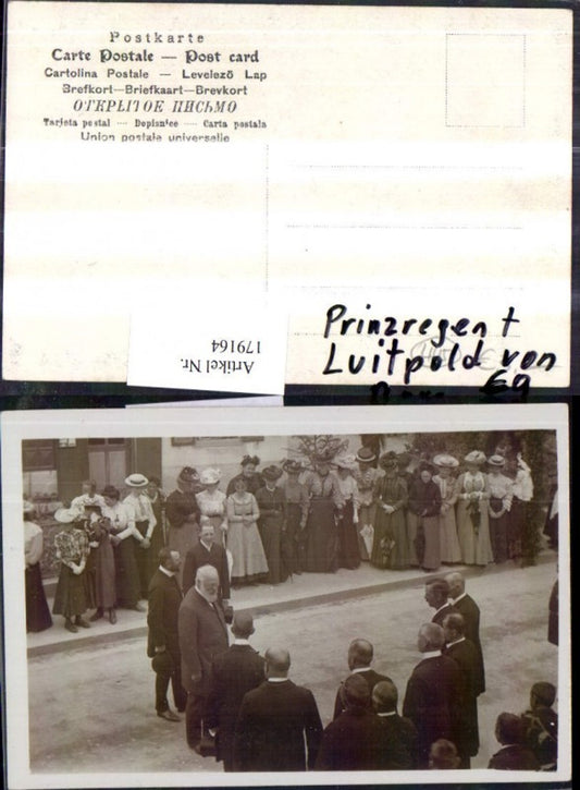 179164,Foto AK Prinzregent Luitpold von Bayern