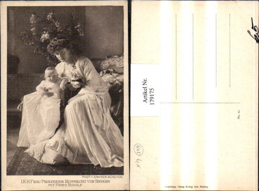 179175,Frau Prinzessin Rupprecht v. Bayern m. Prinz Rudolf