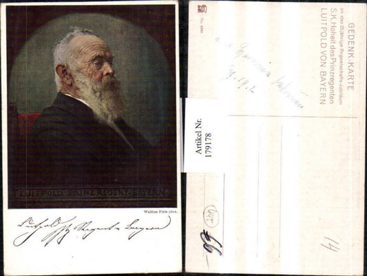 179178,Künstler AK Walther Firle Hoheit d. Prinzregenten Luitpold v. Bayern Portrait