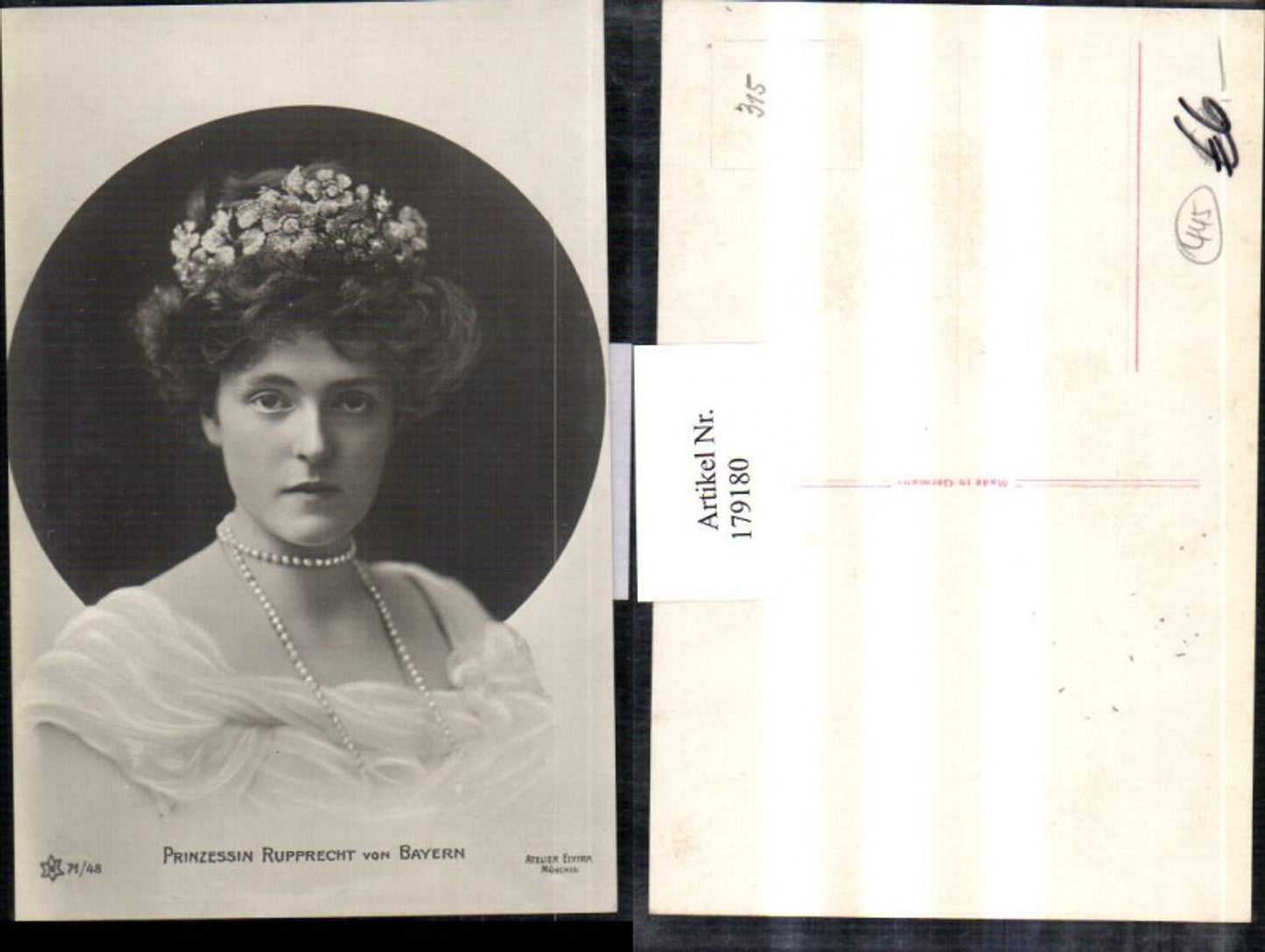 179180,Prinzessin Rupprecht v. Bayern Portrait