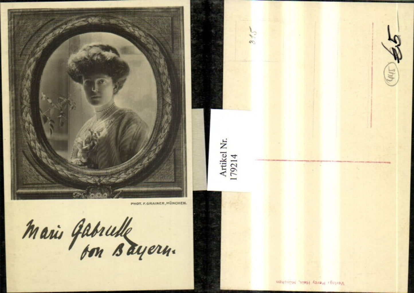 179214,Prinzessin Marie Gabrielle von Bayern Portrait