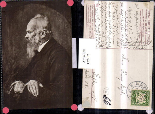 179219,Künstler AK Walther Firle Prinzregent Luitpold v. Bayern Portrait