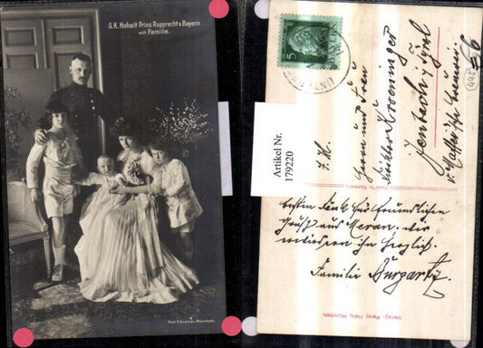 179220,Hoheit Prinz Rupprecht v. Bayern m. Familie Gruppenfoto