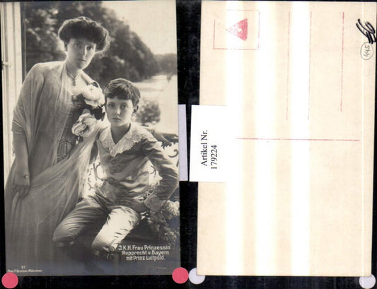 179224,Frau Prinzessin Rupprecht v. Bayern m. Prinz Luitpold