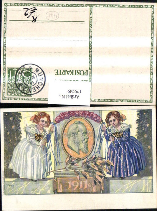 179249,Künstler AK Ivi Diez Ganzsache Königreich Bayern