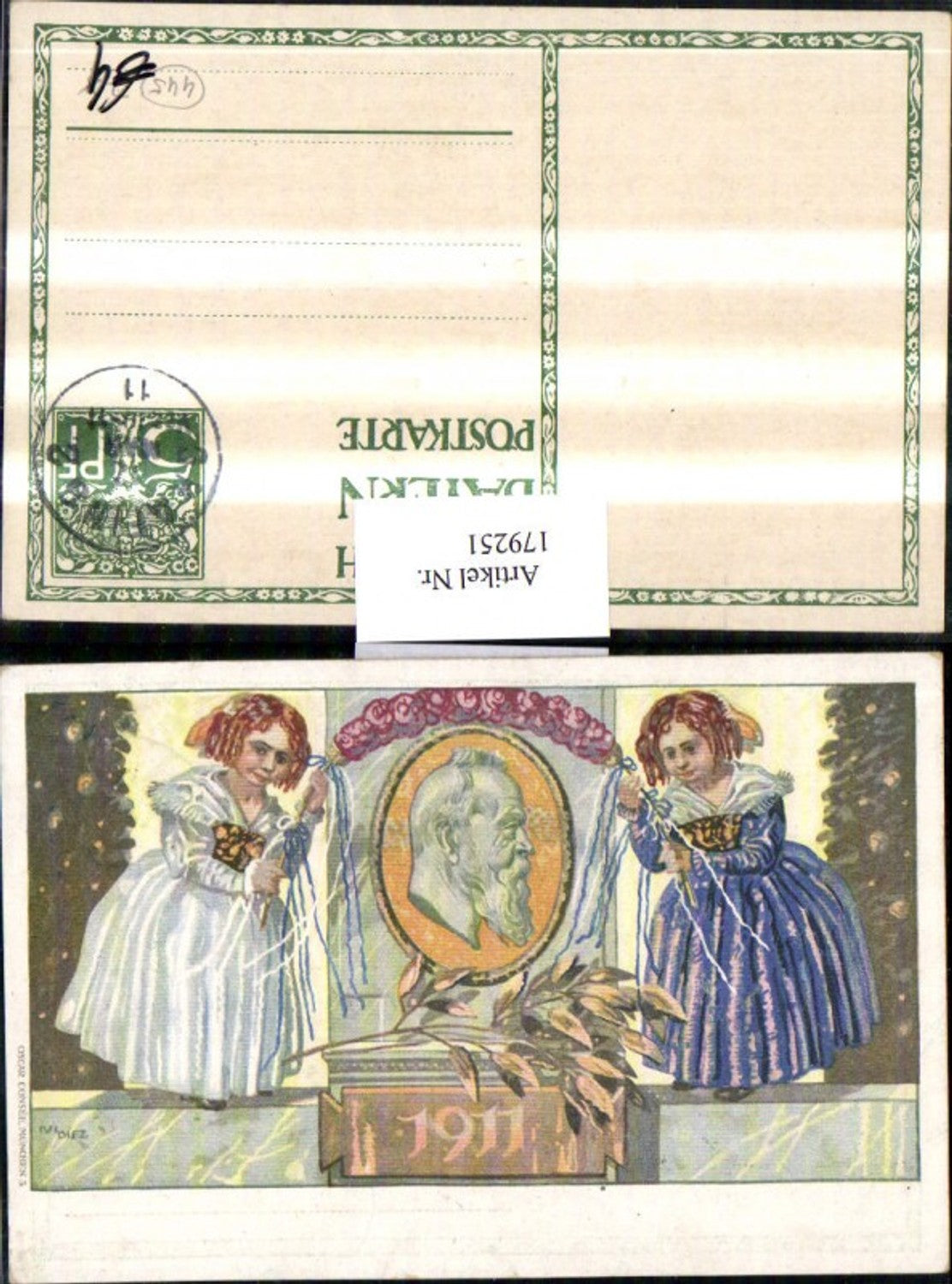 179251,Künstler AK Ivi Diez Ganzsache Königreich Bayern