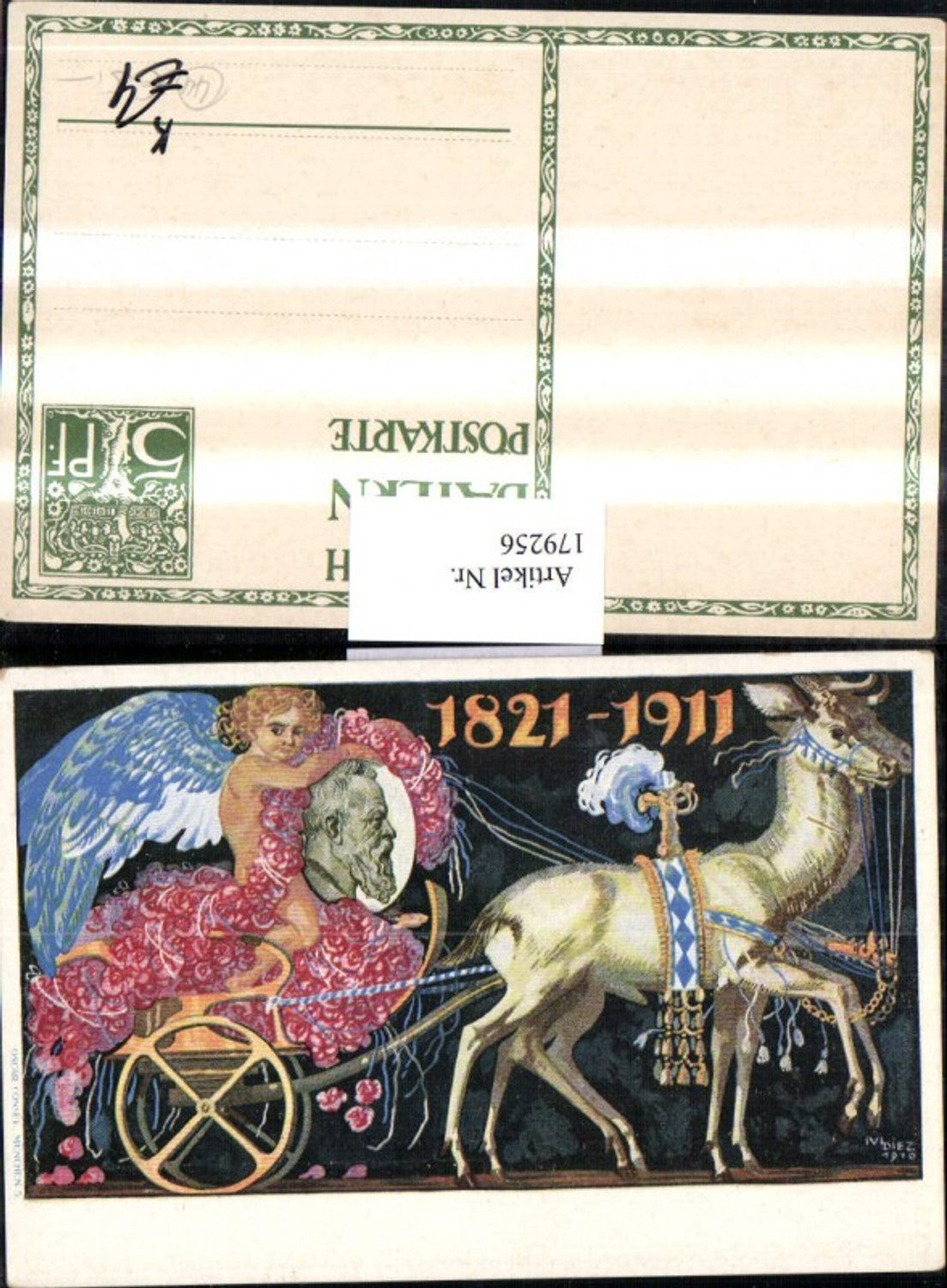 179256,Künstler AK Ivi Diez Ganzsache Königreich Bayern