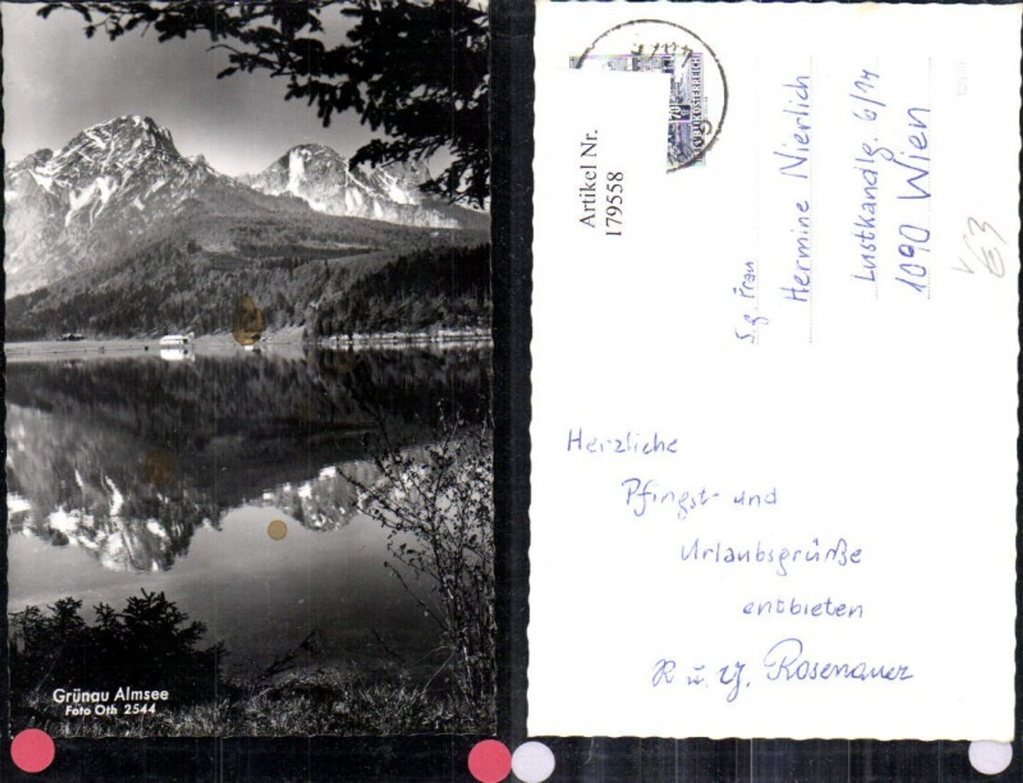 179558,Grünau Almtal Almsee Foto Ak pub Foto Oth 2544