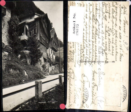 179572,Hallstatt Foto Ak Ansicht Häuser Gebäude