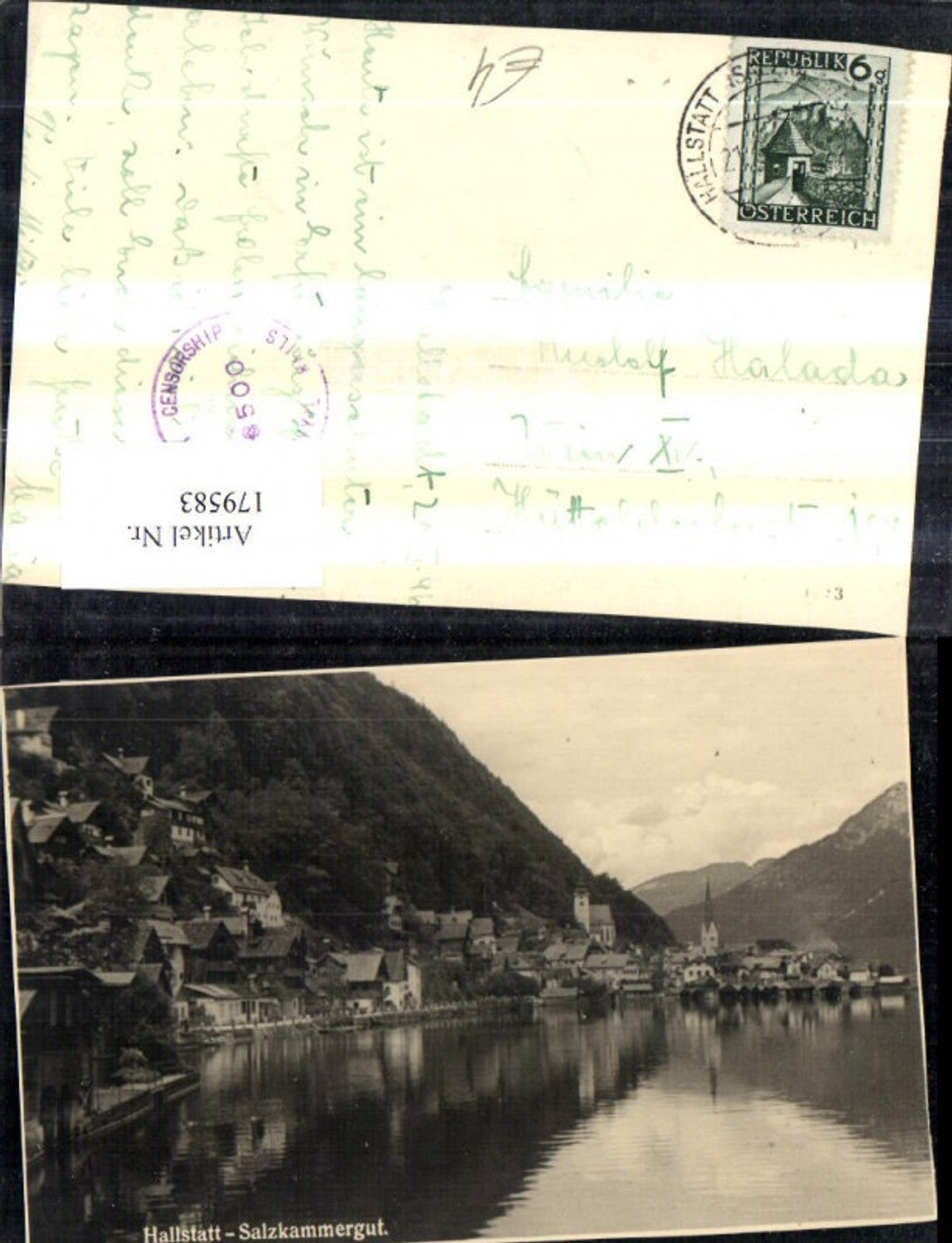 179583,Hallstatt Salzkammergut Foto Ak