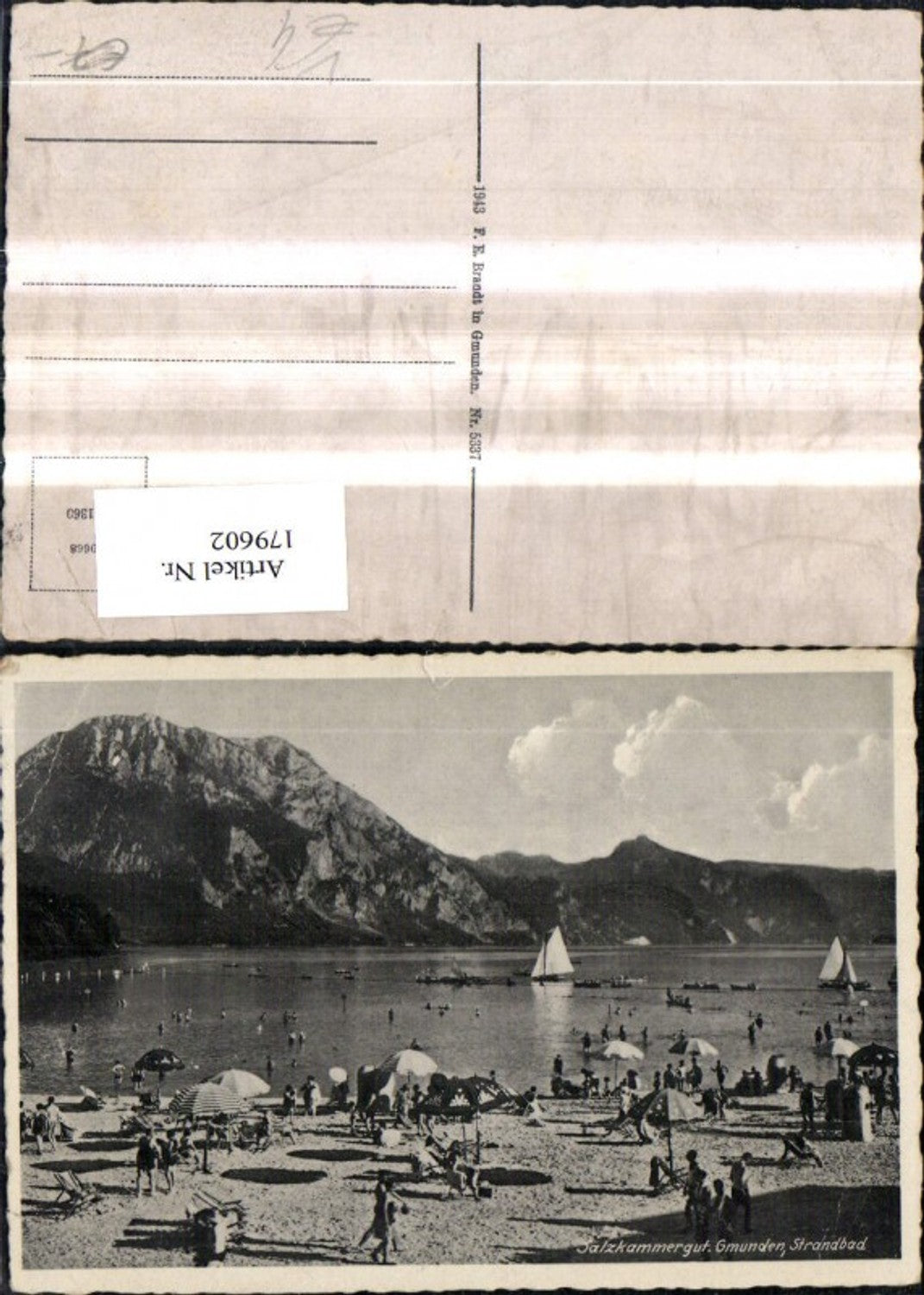 179602,Salzkammergut Gmunden Strandbad pub Brandt 5337