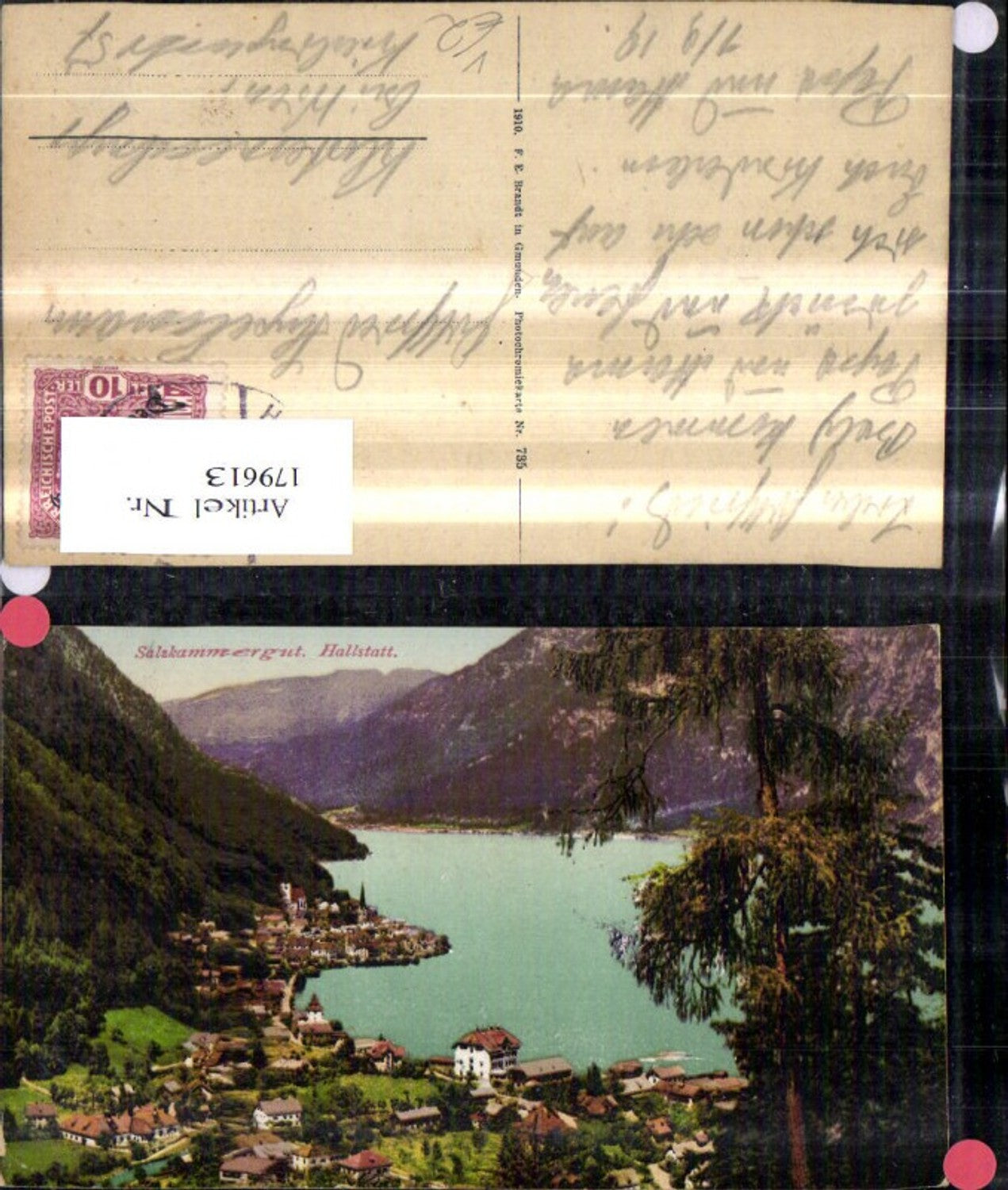 179613,Salzkammergut Hallstatt Totale pub Brandt 735