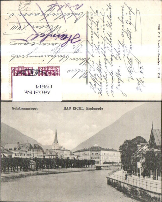 179614,Salzkammergut Bad Ischl Esplanade Partie pub Brandt 4511