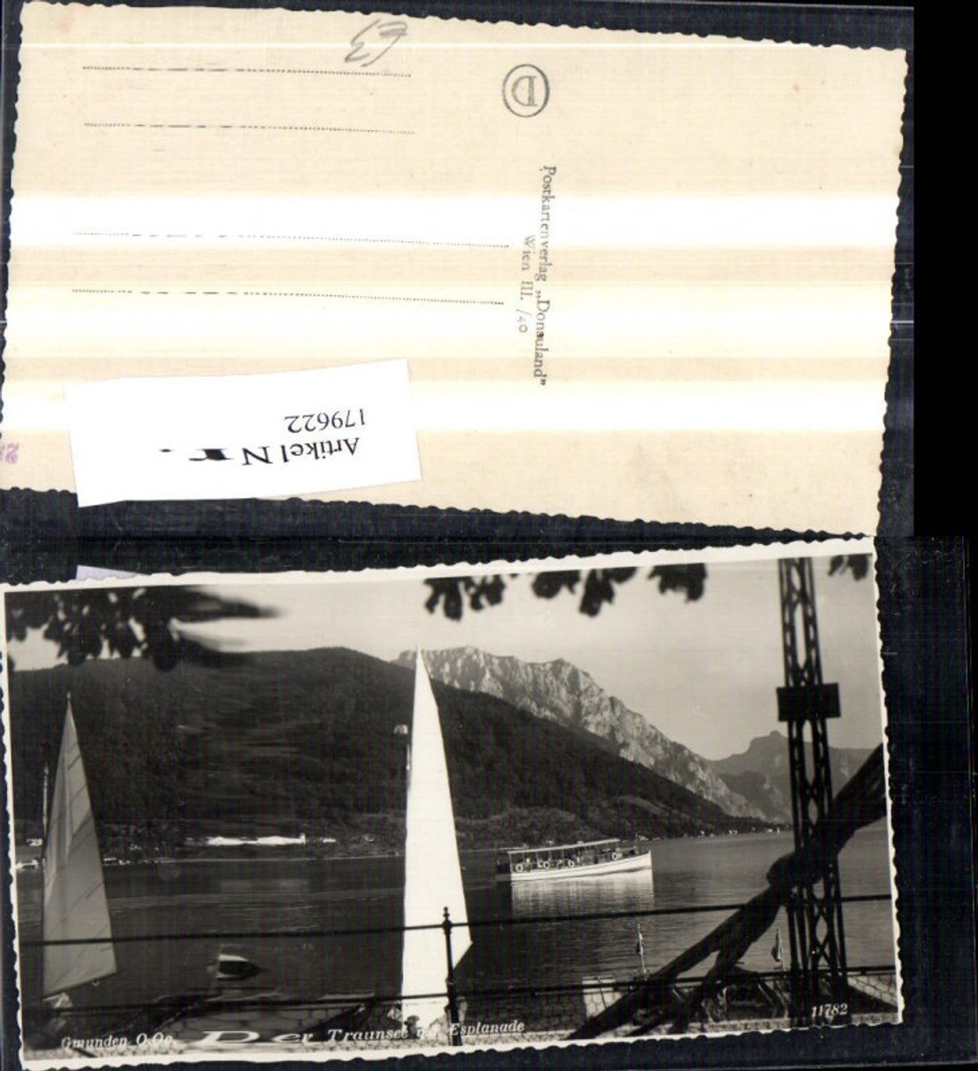 179622,Gmunden Der Traunsee m. Esplanade Segelboot Boot