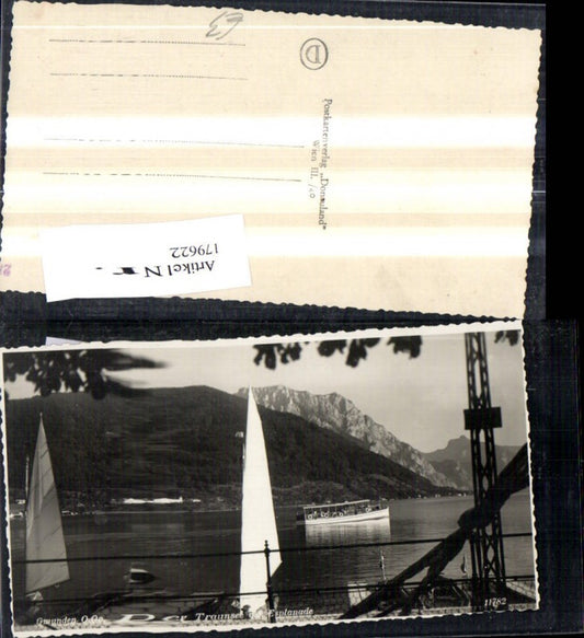 179622,Gmunden Der Traunsee m. Esplanade Segelboot Boot