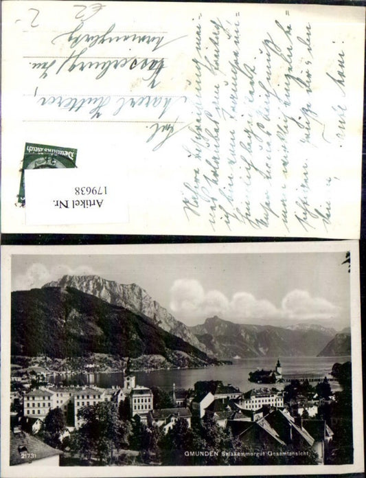 179638,Gmunden Teilansicht Salzkammergut