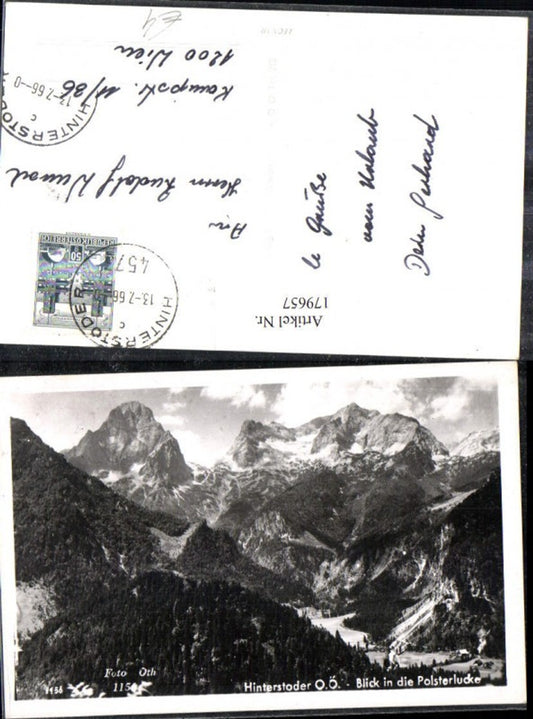 179657,Hinterstoder Blick i. d. Polsterlucke pub Oth 1156