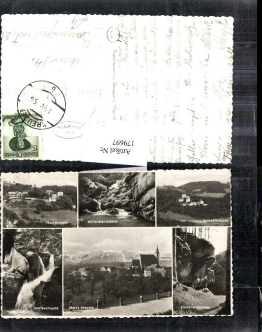 179697,Markt Kreuzen Bad Kreuzen Stillensteinklamm Schloss Fleischanderlweg Wolfsschlucht Mehrbildkarte