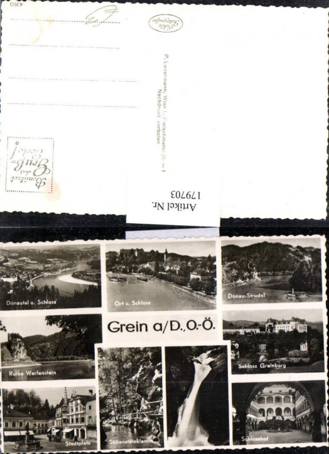 179703, Grein ad Donau Totale Donaustrudel Schloss Hof Ruine Stadtplatz Stillensteinklamm Multi-view map