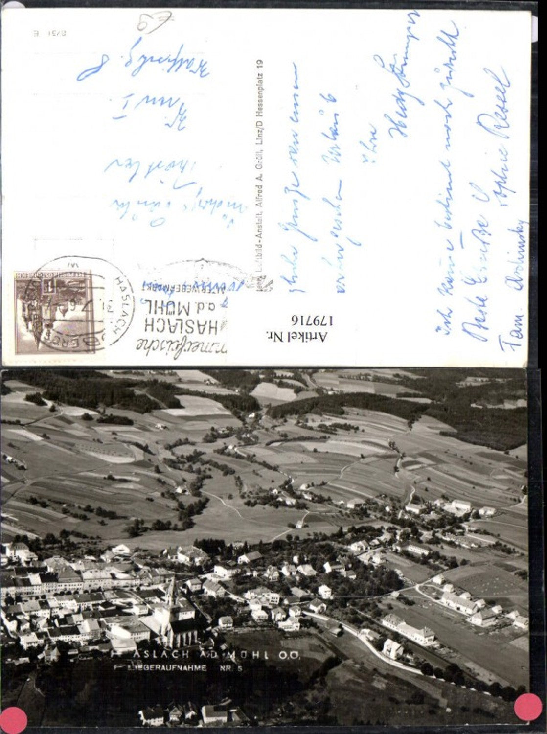 179716, Halsach ad Mühl Total aerial view