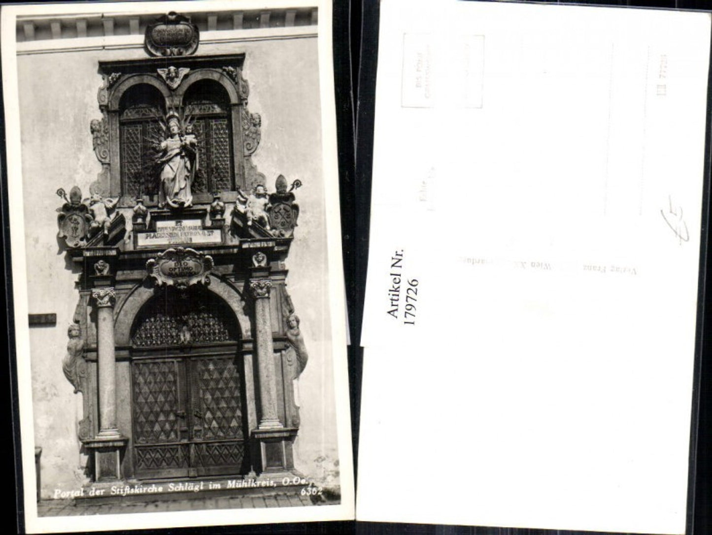 179726, Portal of the Collegiate Church of Schlägl in the Mühlkreis, detail view