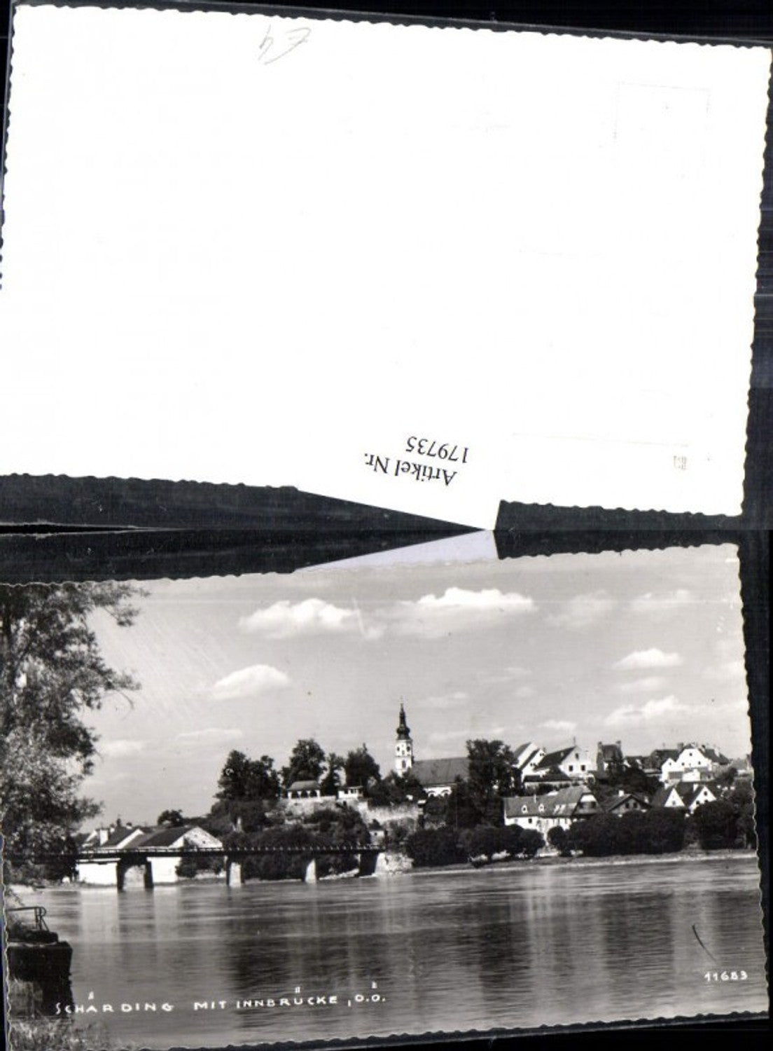 179735,Schärding Teilansicht m. Innbrücke