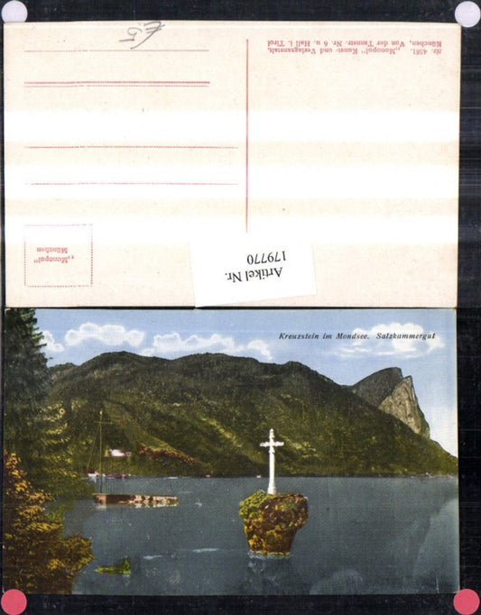 179770,Salzkammergut Kreuzstein im Mondsee