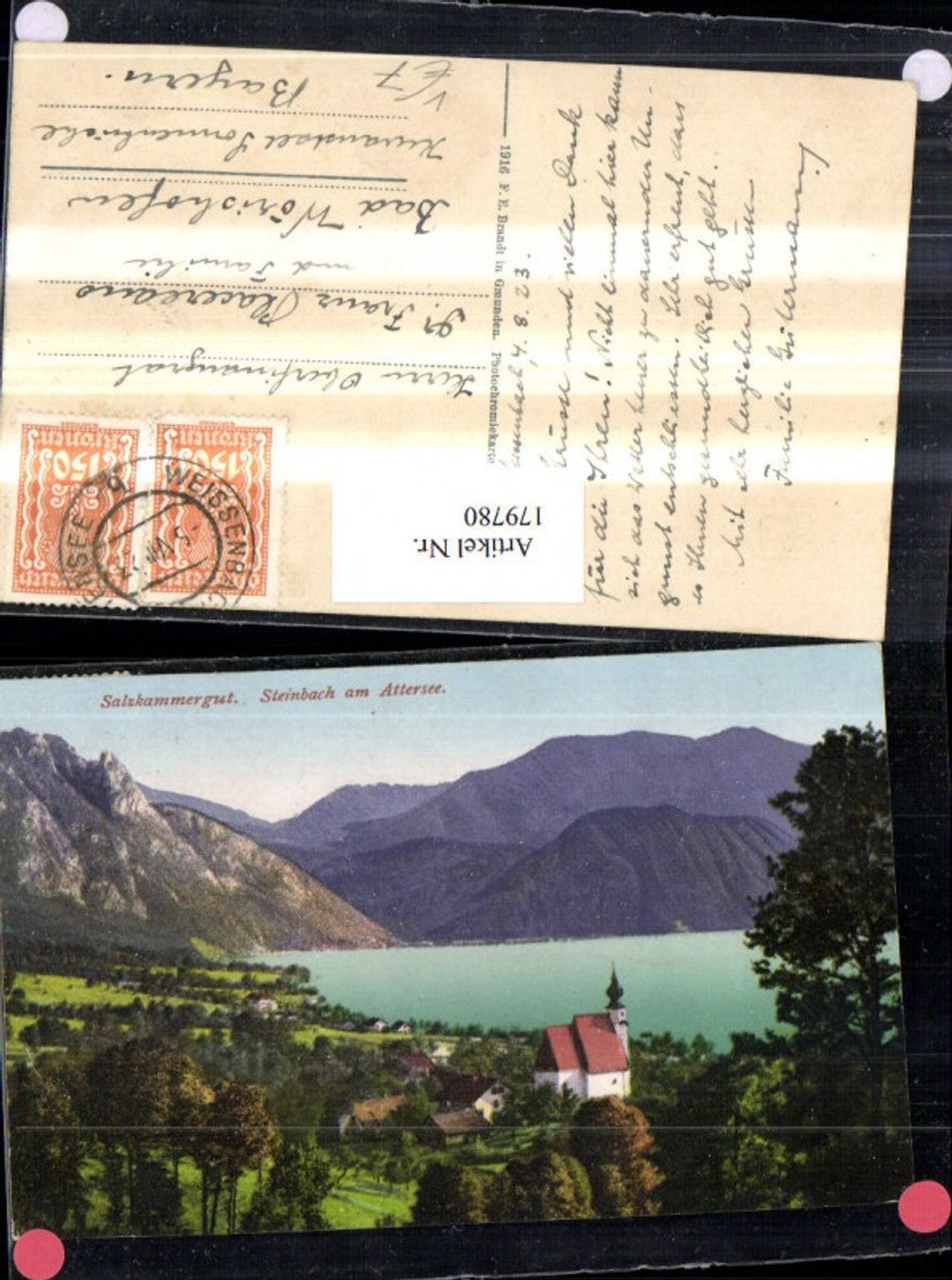 179780,Salzkammergut Steinbach am Attersee Totale pub Brandt 1235