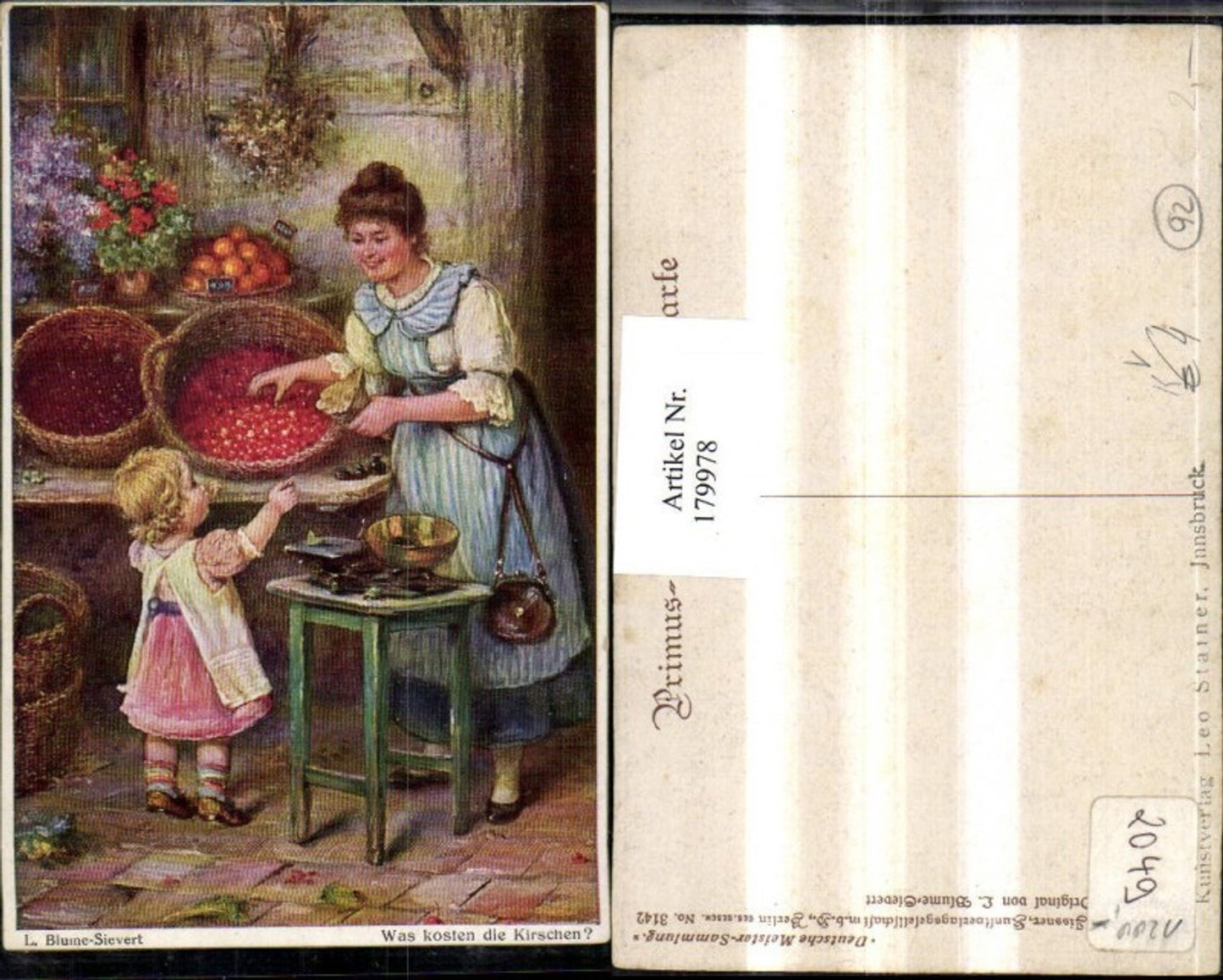 179978,Primus AK 3142 L. Blume-Sievert Was kosten die Kirschen? Frau Kind