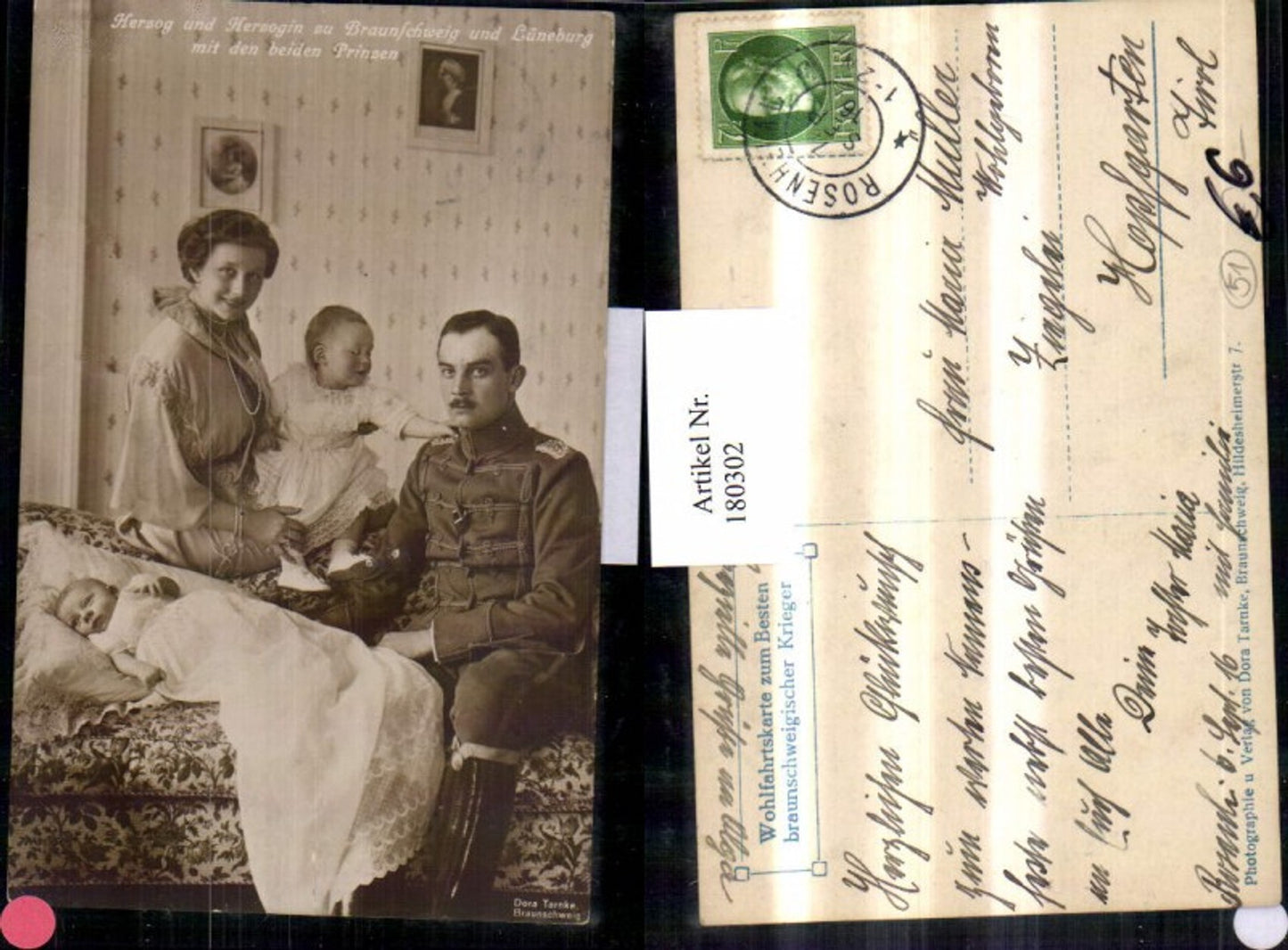 180302,Herzog u. Herzogin zu Braunschweig u. Lüneburg m. d. Beiden Prinzen