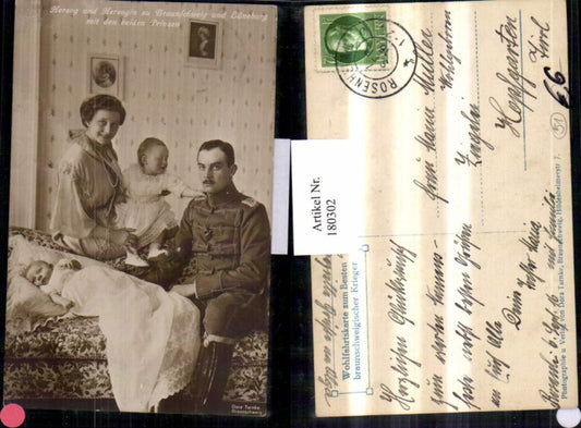 180302,Herzog u. Herzogin zu Braunschweig u. Lüneburg m. d. Beiden Prinzen