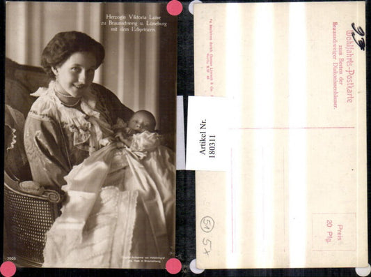 180311,Herzogin Viktoria Luise zu Braunschweig u. Lüneburg m. d. Erbprinzen