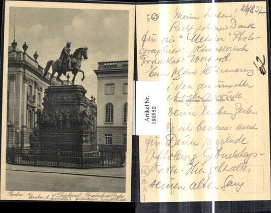 180550,Berlin Denkmal Friechrich d. Große Unter den Linden