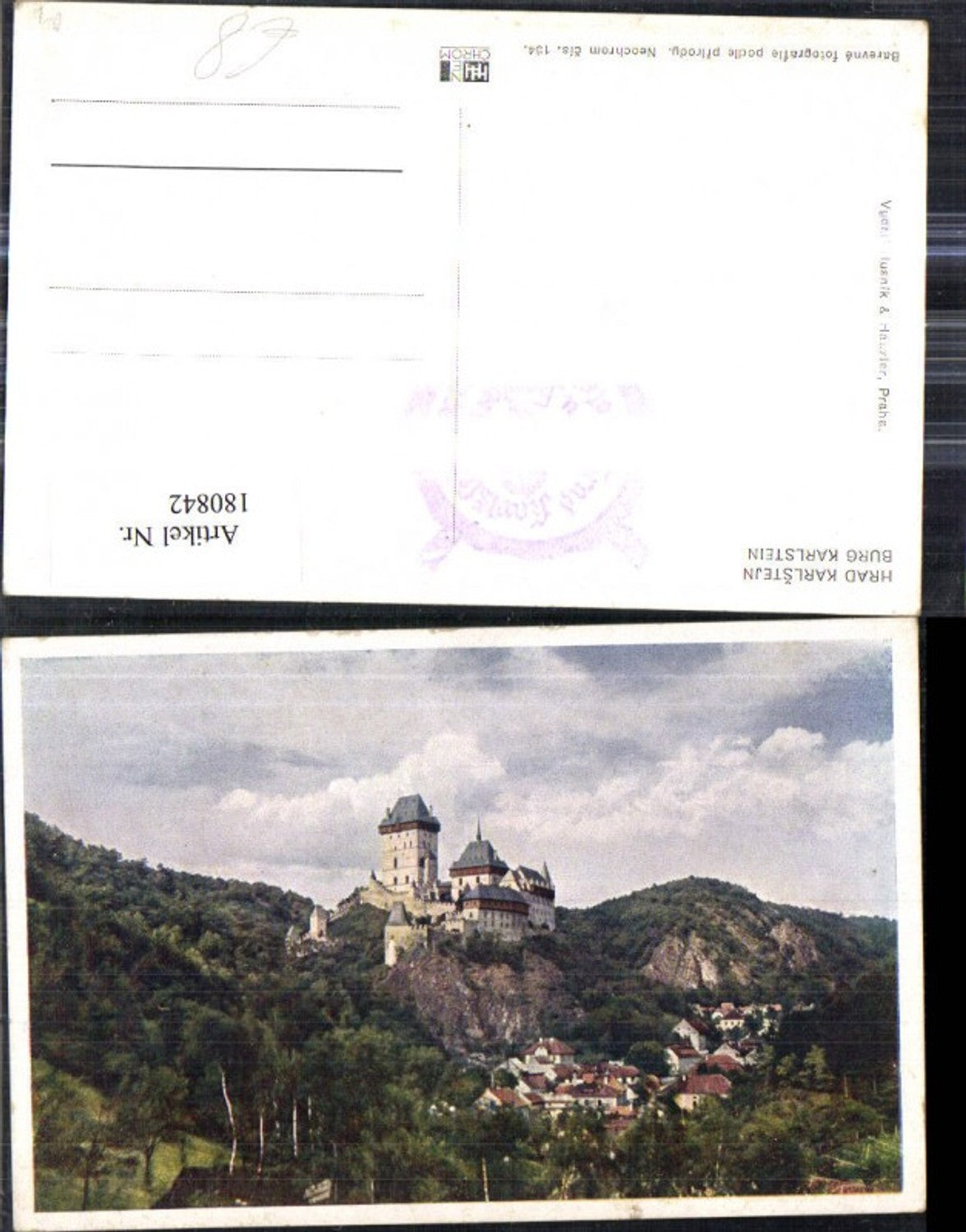 180842,Mittelböhmen Hrad Karlstejn Burg Karlstein