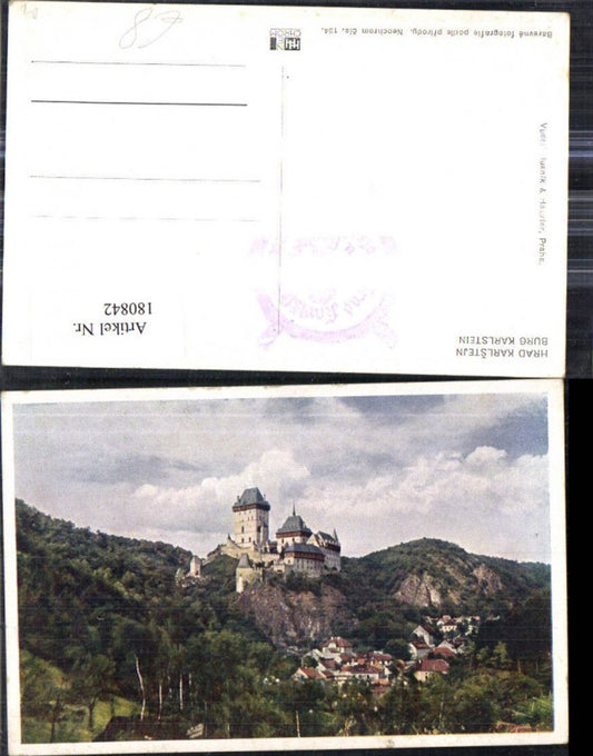 180842,Mittelböhmen Hrad Karlstejn Burg Karlstein