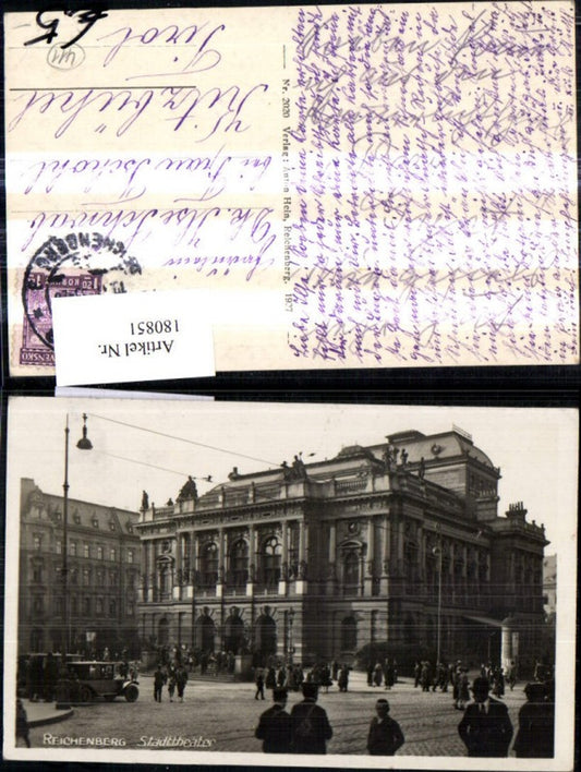 180851,Reichenberg Foto Ak Stadttheater Theater