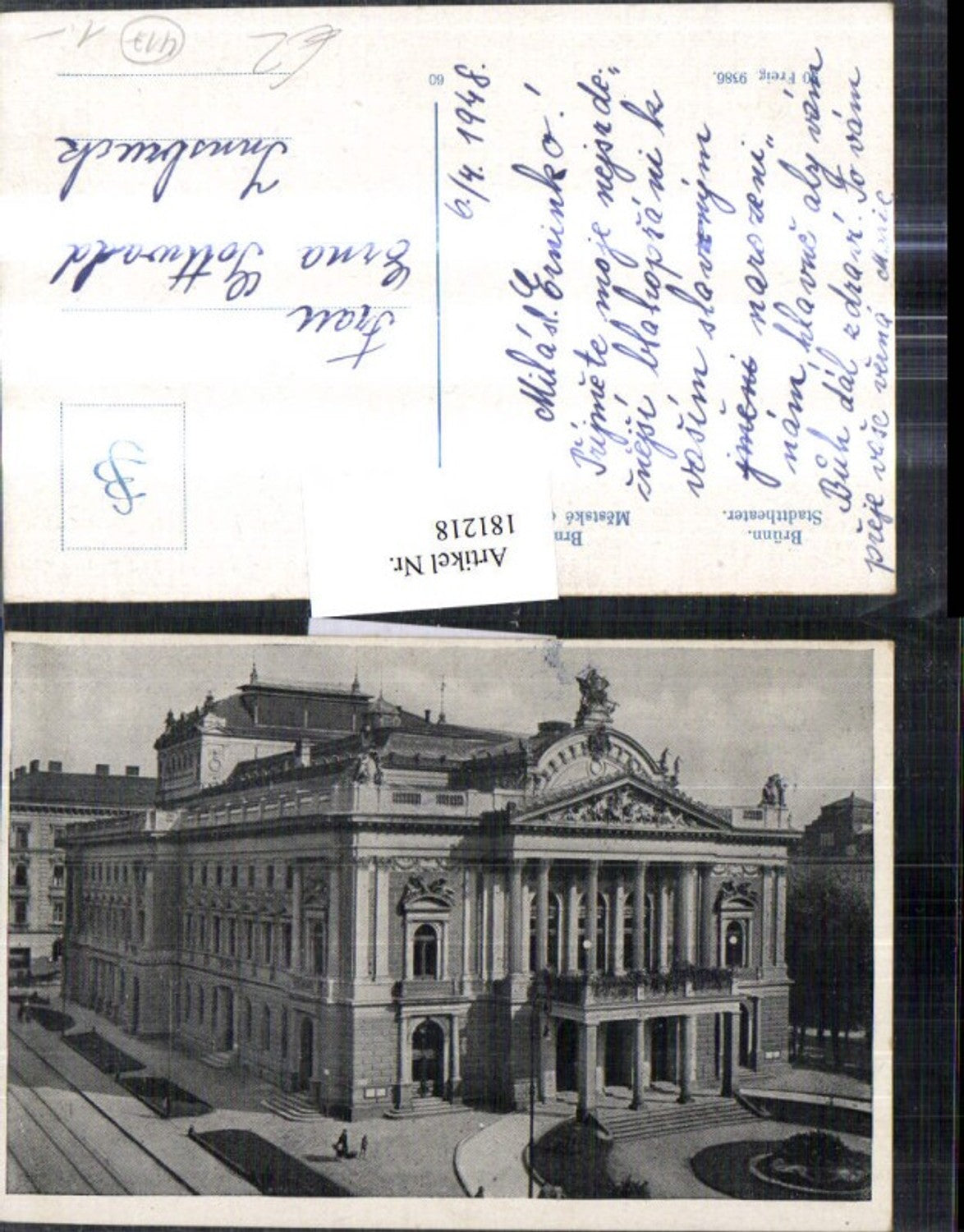 181218,Südmähren Brünn Brno Stadttheater Theater
