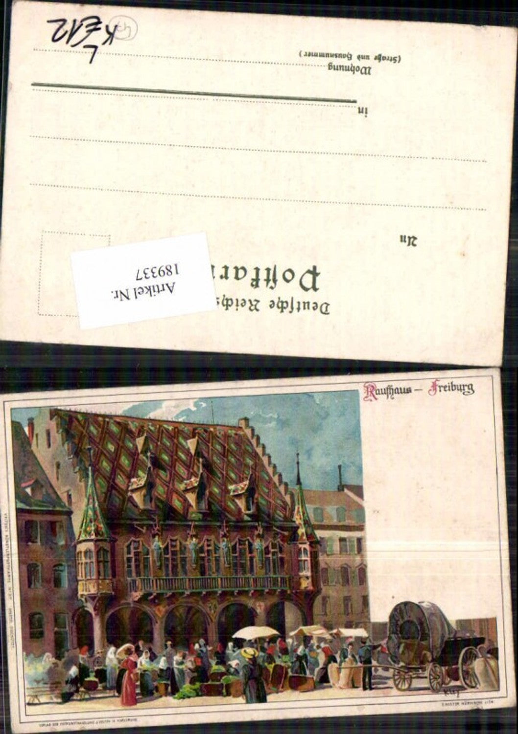 189337,Künstler Litho Heinrich Kley Freiburg Kaufhaus 1899 pub Velten 37