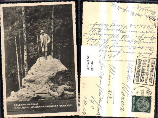 197546,Salzkammergut Bad Ischl Kaiser Franz Josef-Denkmal