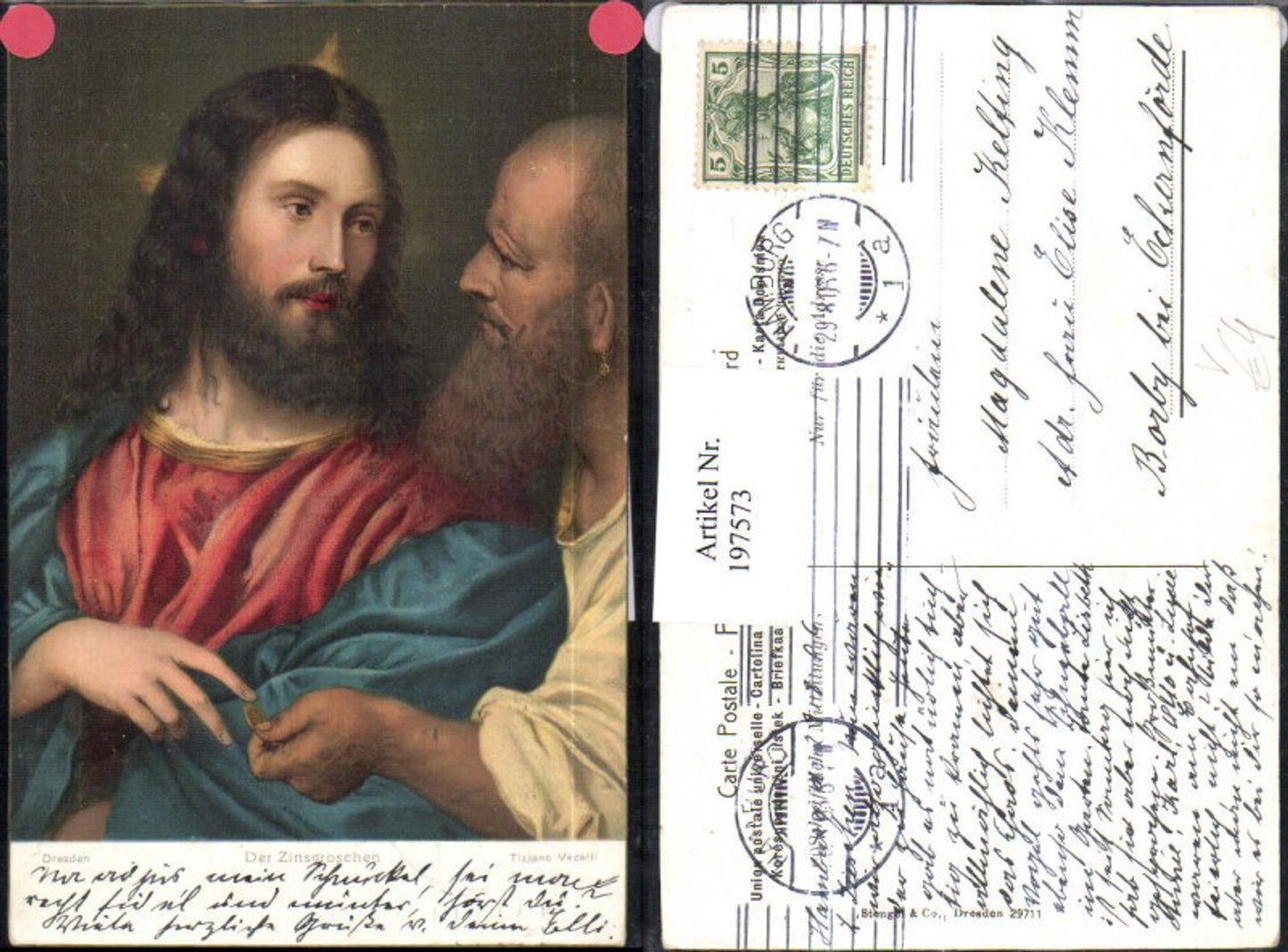 197573,Stengel & Co 29711 Der Zinsgroschen Jesus