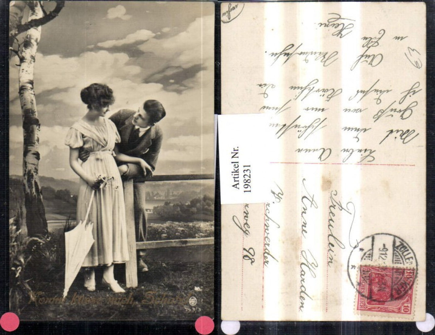 198231,Komm küsse mich Schatz Liebe Liebespaar Schirm