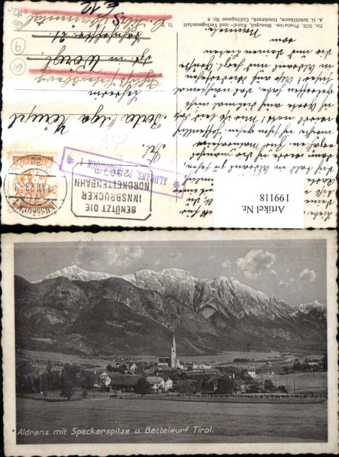 Alte Ansichtskarte – Old Postcard